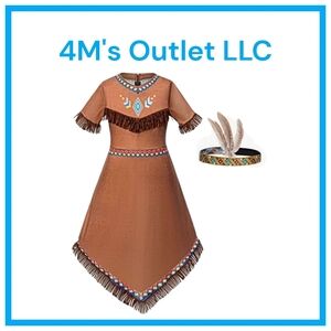 Kids Native American Costume with Headband